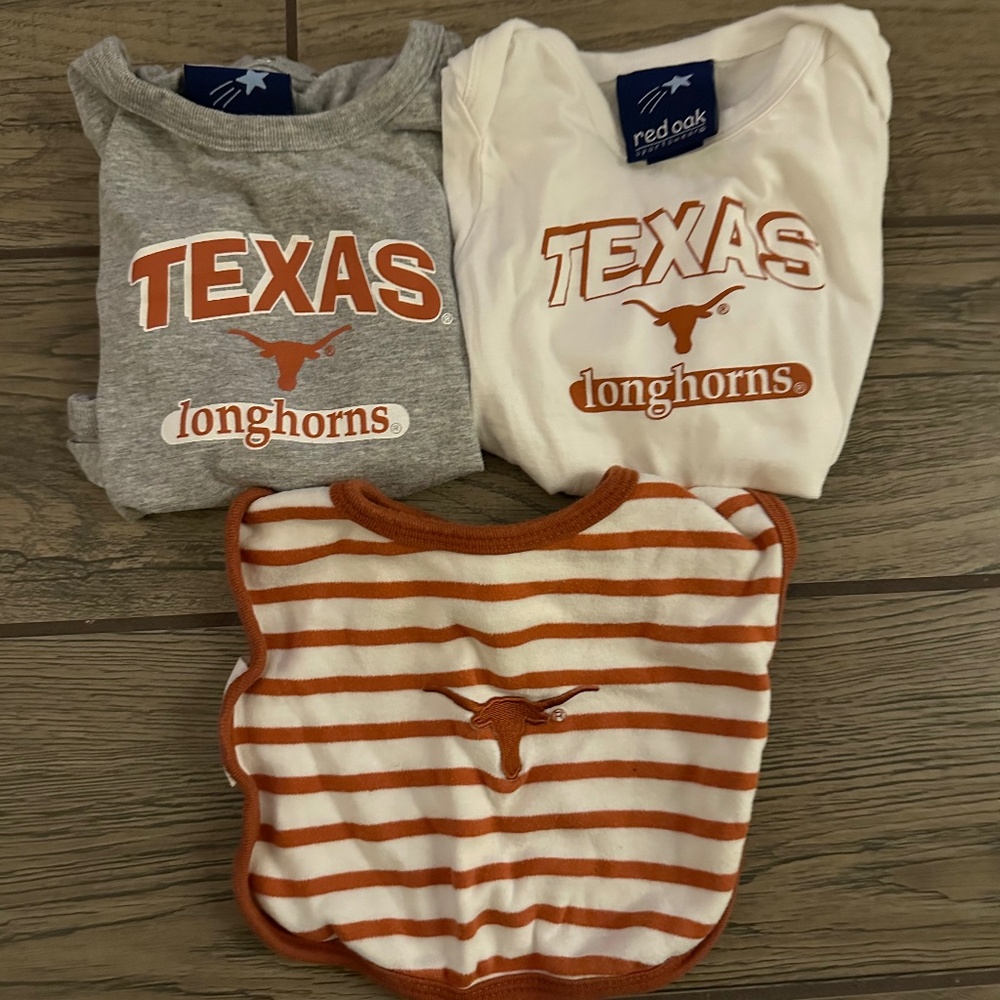 UT onesies + bib lot